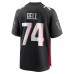 Игровая джерси Travis Bell Atlanta Falcons Nike Team Game -  Black