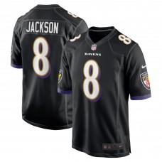 Игровая джерси Lamar Jackson Baltimore Ravens Nike Alternate Game -  Black