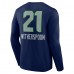 Футболка с длинным рукавом Devon Witherspoon Seattle Seahawks Team Wordmark Player Name & Number - College Navy
