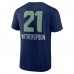Футболка Devon Witherspoon Seattle Seahawks Team Wordmark Player Name & Number - College Navy
