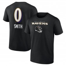 Футболка Roquan Smith Baltimore Ravens Team Wordmark Player Name & Number - Black