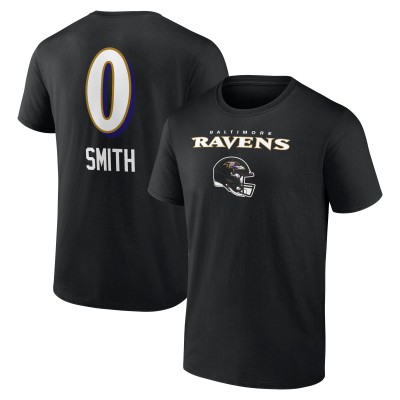 Футболка Roquan Smith Baltimore Ravens Team Wordmark Player Name & Number - Black