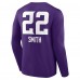 Футболка с длинным рукавом Harrison Smith Minnesota Vikings Team Wordmark Player Name & Number - Purple