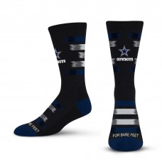 Dallas Cowboys For Bare Feet Unisex Fade To Black Crew Socks
