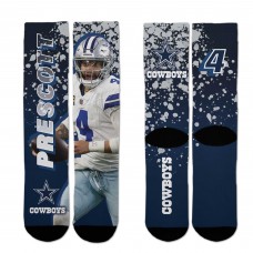 Dallas Cowboys Dak Prescott For Bare Feet Road Warrior Crew Socks