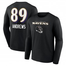Футболка с длинным рукавом Mark Andrews Baltimore Ravens Team Wordmark Player Name & Number - Black