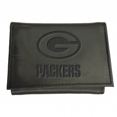 Green Bay Packers Black Hybrid Tri-Fold Wallet