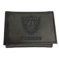 Las Vegas Raiders Black Hybrid Tri-Fold Wallet