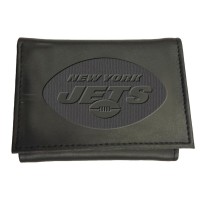New York Jets Black Hybrid Tri-Fold Wallet