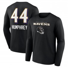 Футболка с длинным рукавом Marlon Humphrey Baltimore Ravens Team Wordmark Player Name & Number - Black