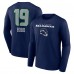 Футболка с длинным рукавом Jake Bobo Seattle Seahawks Team Wordmark Player Name & Number - College Navy