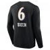 Футболка с длинным рукавом Patrick Queen Baltimore Ravens Team Wordmark Player Name & Number - Black
