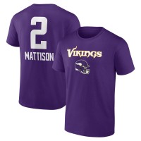Футболка Alexander Mattison Minnesota Vikings Team Wordmark Player Name & Number - Purple