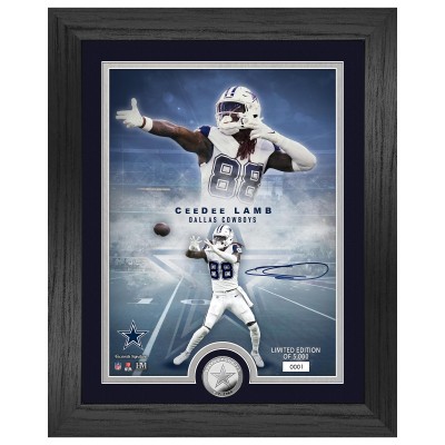 Dallas Cowboys CeeDee Lamb Highland Mint 13 x 16 Legends Silver Coin Photo Mint