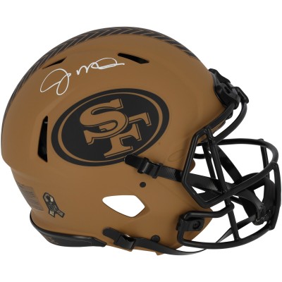 Joe Montana San Francisco 49ers Autographed Fanatics Authentic Riddell 2023 Salute to Service Speed Authentic Helmet