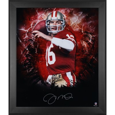 Joe Montana San Francisco 49ers Autographed Fanatics Authentic Framed 20 x 24 In Focus Photograph