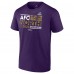 Футболка Baltimore Ravens 2023 AFC North Division Champions Conquer - Purple