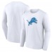 Футболка с длинным рукавом Detroit Lions Primary Logo - White