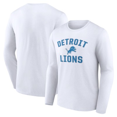 Футболка с длинным рукавом Detroit Lions Victory Arch - White