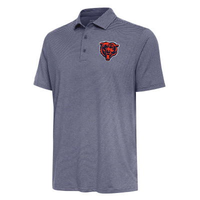 Поло Chicago Bears Antigua Heather Navy Scheme