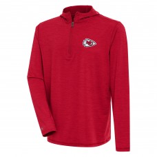 Толстовка на короткой молнии Kansas City Chiefs Antigua Tidy - Heather Red