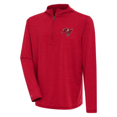 Толстовка на короткой молнии Tampa Bay Buccaneers Antigua Tidy - Heather Red