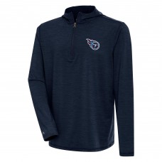 Кофта на короткой молнии Tennessee Titans Antigua Tidy - Heather Navy