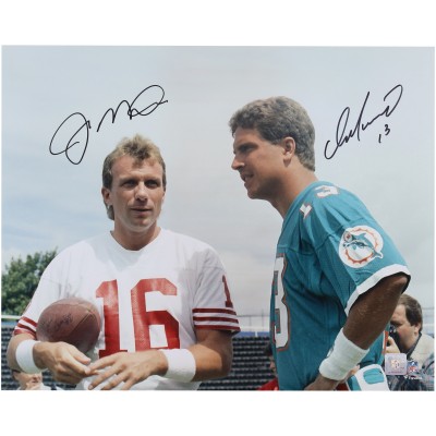 Dan Marino Miami Dolphins & Joe Montana San Francisco 49ers Autographed Fanatics Authentic 16 x 20 Photograph