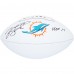 Jason Taylor Miami Dolphins Autographed Fanatics Authentic Franklin White Panel Football with HOF 17 Inscription