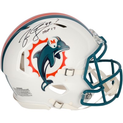 Jason Taylor Miami Dolphins Autographed Fanatics Authentic Riddell 1997-2012 Throwback Speed Authentic Helmet