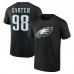 Футболка Jalen Carter Philadelphia Eagles Icon Player Name & Number - Black Футболка Jalen Carter Philadelphia Eagles Icon Player Name & Number - Black
