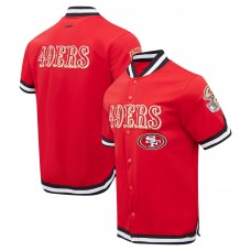 Куртка на кнопках San Francisco 49ers Pro Standard Classic Warm-Up Short Sleeve - Red