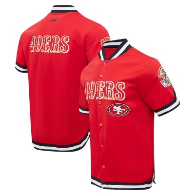 Куртка на кнопках San Francisco 49ers Pro Standard Classic Warm-Up Short Sleeve - Red