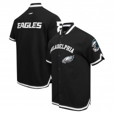 Куртка на кнопках Philadelphia Eagles Pro Standard Classic Warm-Up Short Sleeve - Black