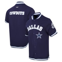 Куртка на кнопках Dallas Cowboys Pro Standard Classic Warm-Up Short Sleeve - Navy