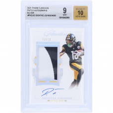 Diontae Johnson Pittsburgh Steelers Autographed 2021 Panini Flawless 2 Color Relic #PA-DJO #12/20 BGS Authenticated 9/10 Card