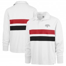 Atlanta Falcons 47 White Sundays Clubhouse Knox Thames Long Sleeve Rugby Polo Atlanta Falcons 47 White Sundays Clubhouse Knox Thames Long Sleeve Rugby Polo