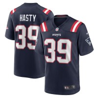 Игровая джерси Jamycal Hasty New England Patriots Nike Team Game -  Navy