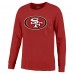 San Francisco 49ers Brock Purdy Majestic Threads Scarlet Name & Number Long Sleeve T-Shirt