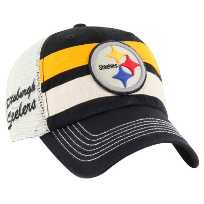 Бейсболка Pittsburgh Steelers 47 Black Clubhouse Boon Clean-Up Trucker
