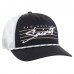 Бейсболка New Orleans Saints 47 Black/White Downburst Relaxed Hitch Trucker