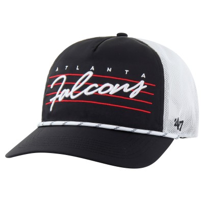 Бейсболка Atlanta Falcons 47 Black/White Downburst Relaxed Hitch Trucker