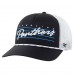 Бейсболка Carolina Panthers 47 Black/White Downburst Relaxed Hitch Trucker