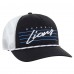 Бейсболка Detroit Lions 47 Black/White Downburst Relaxed Hitch Trucker