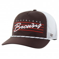 Бейсболка Cleveland Browns 47 Brown/White Downburst Relaxed Hitch Trucker