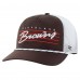 Бейсболка Cleveland Browns 47 Brown/White Downburst Relaxed Hitch Trucker