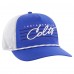 Бейсболка Indianapolis Colts 47 Royal/White Downburst Relaxed Hitch Trucker