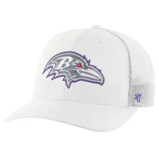 Бейсболка Baltimore Ravens 47 White Snowball Trophy Stretch Fit