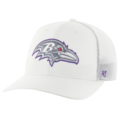 Бейсболка Baltimore Ravens 47 White Snowball Trophy Stretch Fit