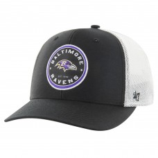 Бейсболка Baltimore Ravens 47 Black Disclose Trophy Stretch Fit